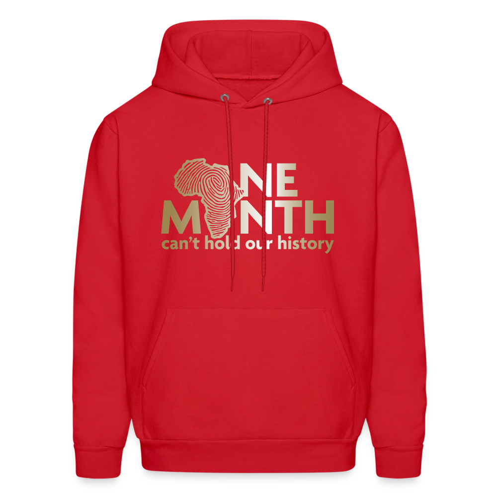 One Month Can't Hold Our History Unisex Hoodie - red