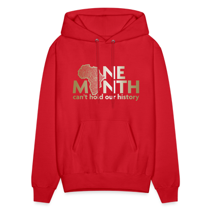 One Month Can't Hold Our History Unisex Hoodie - red