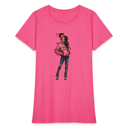 God Is Love Women's T-Shirt - heather pink