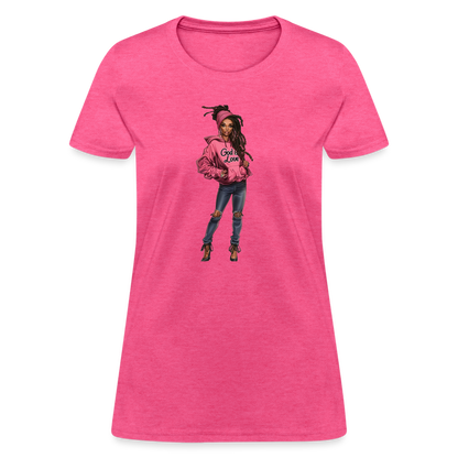 God Is Love Women's T-Shirt - heather pink