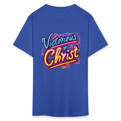 Victorious In Christ Unisex T-Shirt - royal blue