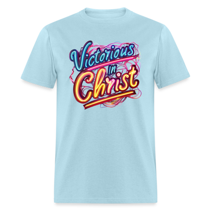 Victorious In Christ Unisex T-Shirt - powder blue