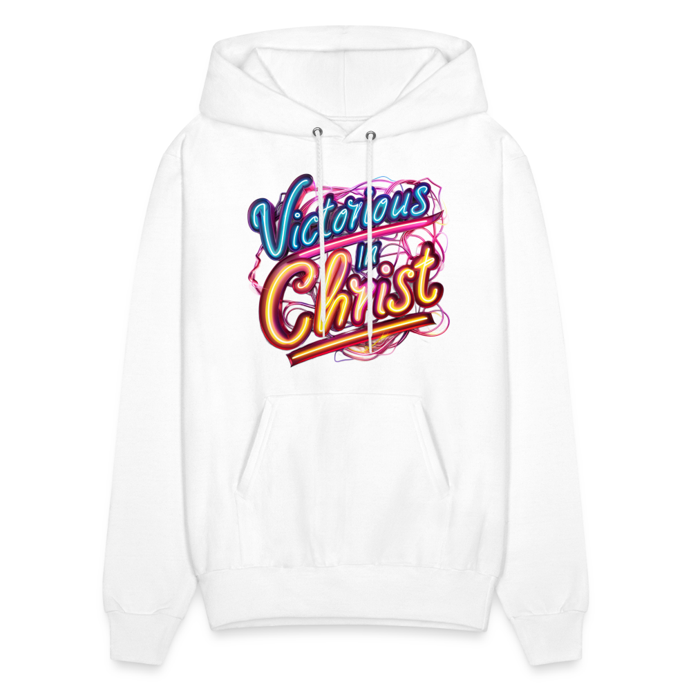 Victorious In Christ Unisex Hoodie - white