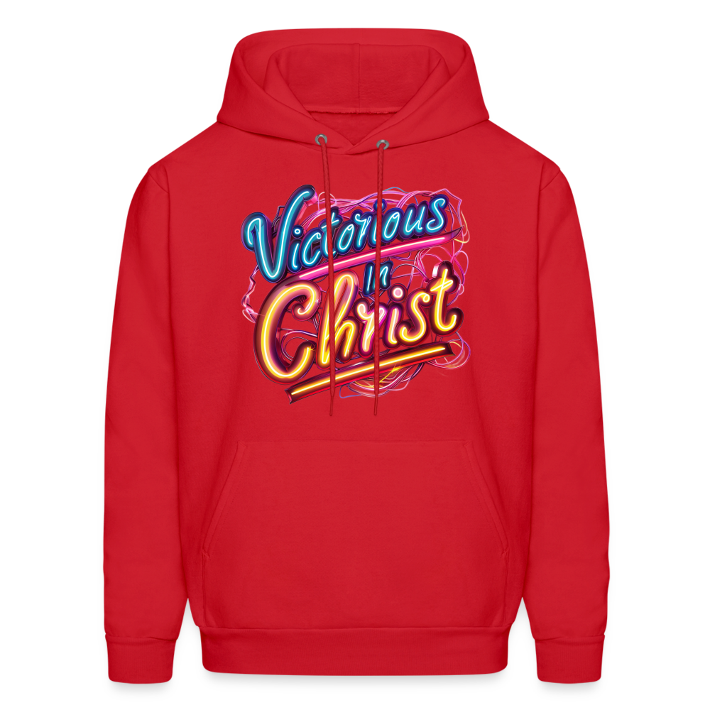 Victorious In Christ Unisex Hoodie - red