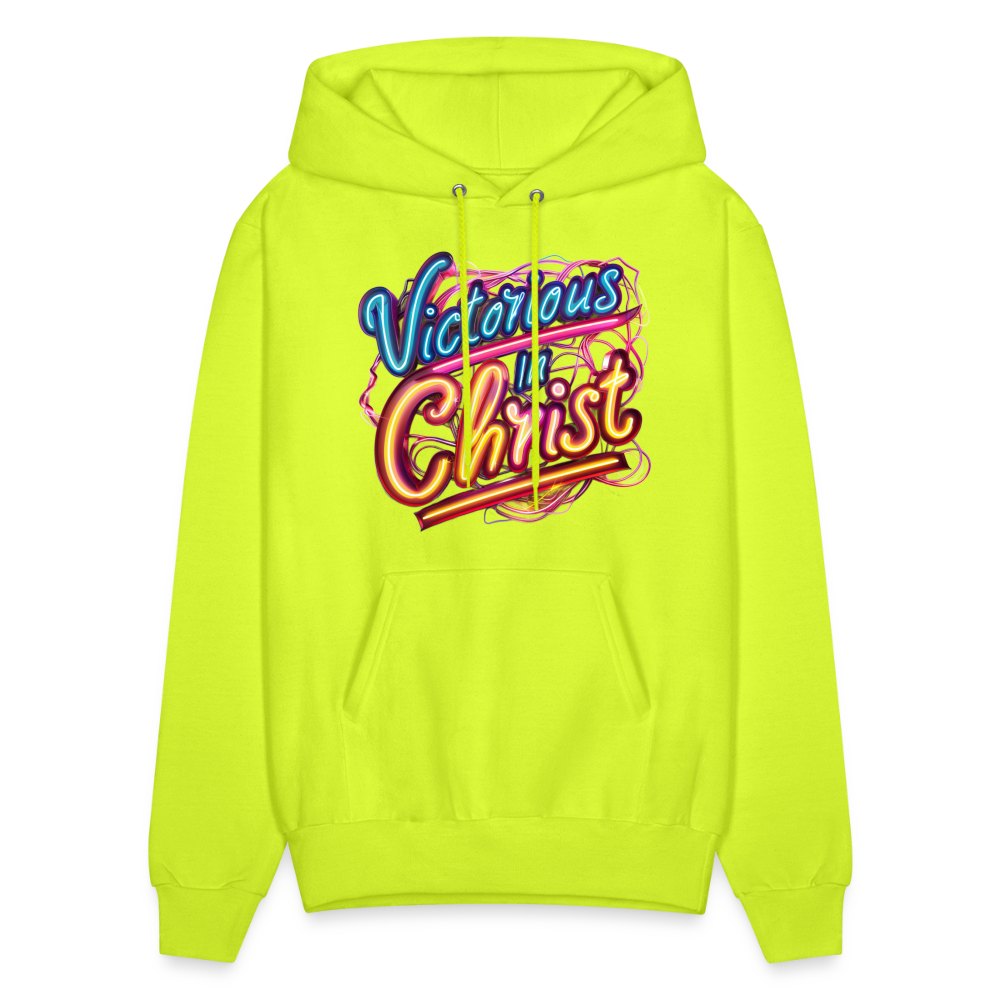Victorious In Christ Unisex Hoodie - safety green