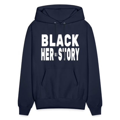 Black Her-Story Hoodie - navy