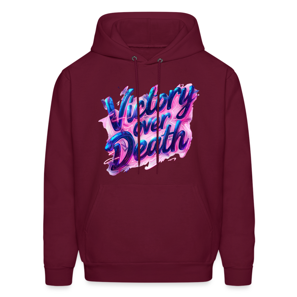 Victory Over Death Hoodie - burgundy