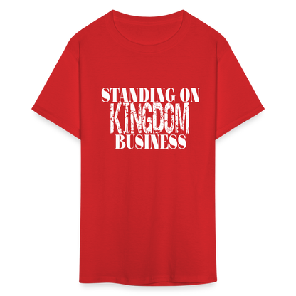 Standing On Kingdom Business Unises T-Shirt - red