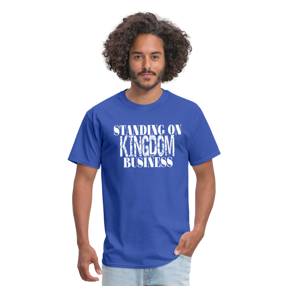 Standing On Kingdom Business Unises T-Shirt - royal blue