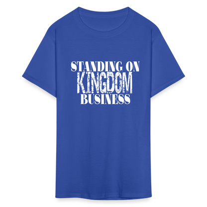Standing On Kingdom Business Unises T-Shirt - royal blue