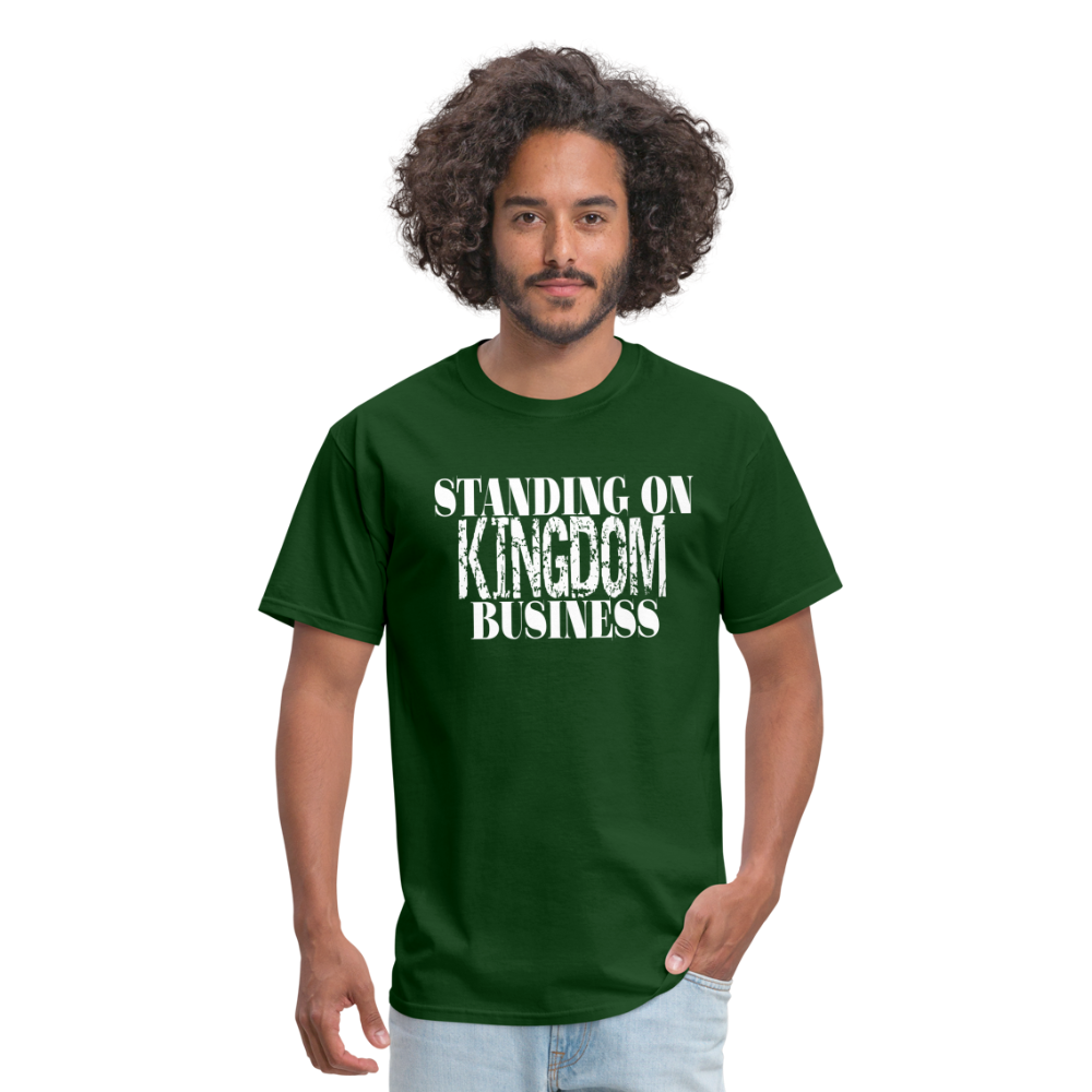 Standing On Kingdom Business Unises T-Shirt - forest green