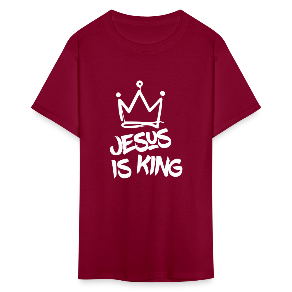 Jesus Is King Unisex T-Shirt - burgundy