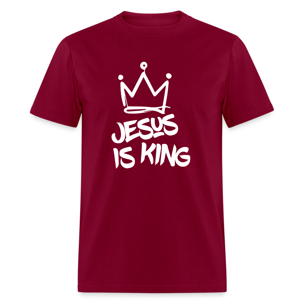 Jesus Is King Unisex T-Shirt - burgundy