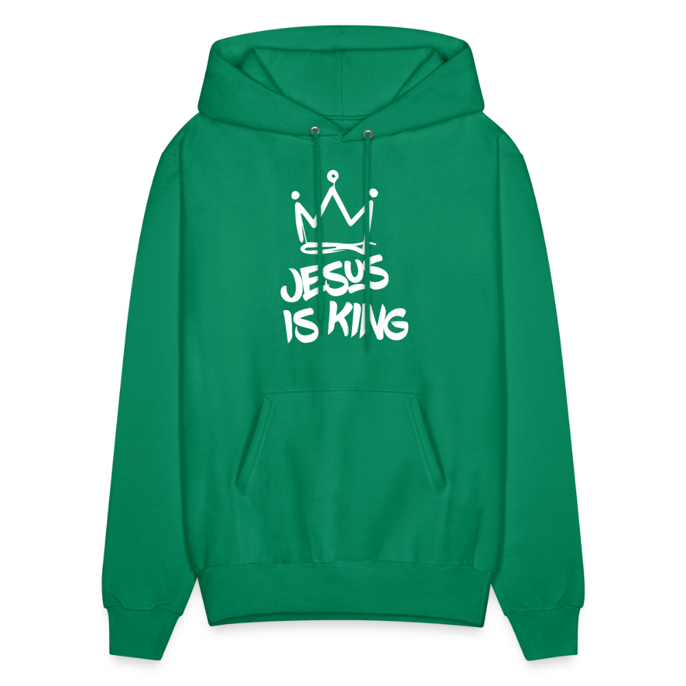 Jesus Is King Hoodie - kelly green