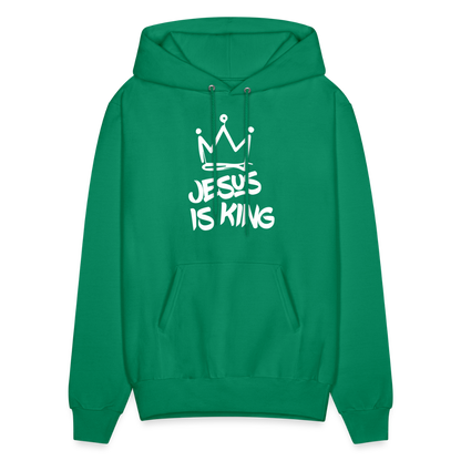 Jesus Is King Hoodie - kelly green