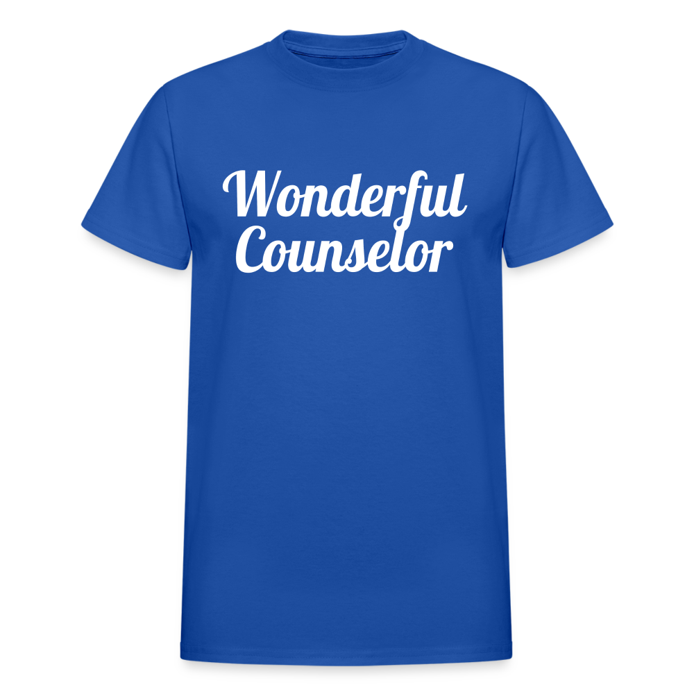 Wonderful Counselor Unisex T-Shirt - royal blue