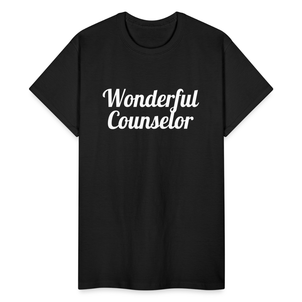 Wonderful Counselor Unisex T-Shirt - black
