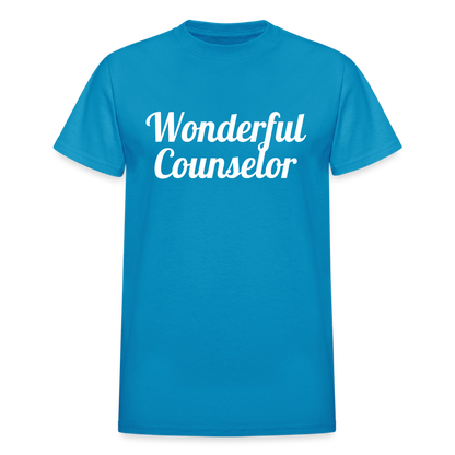 Wonderful Counselor Unisex T-Shirt - turquoise