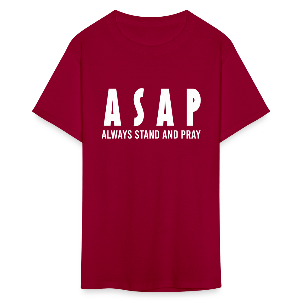 Always Stand And Pray Unisex T-Shirt - dark red