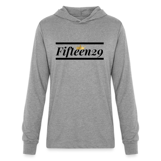 1529 Unisex Long Sleeve Hoodie Shirt - heather grey