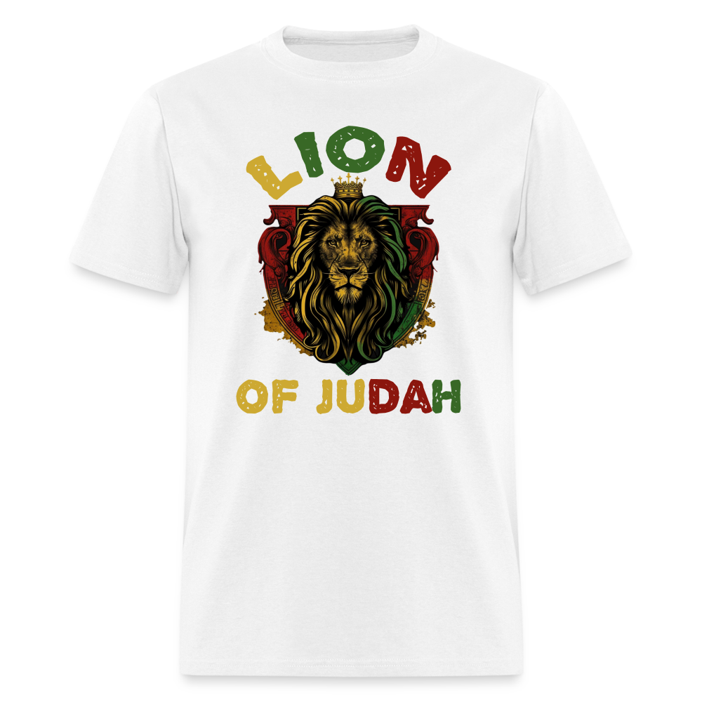 Lion of Judah Unisex T-Shirt - white