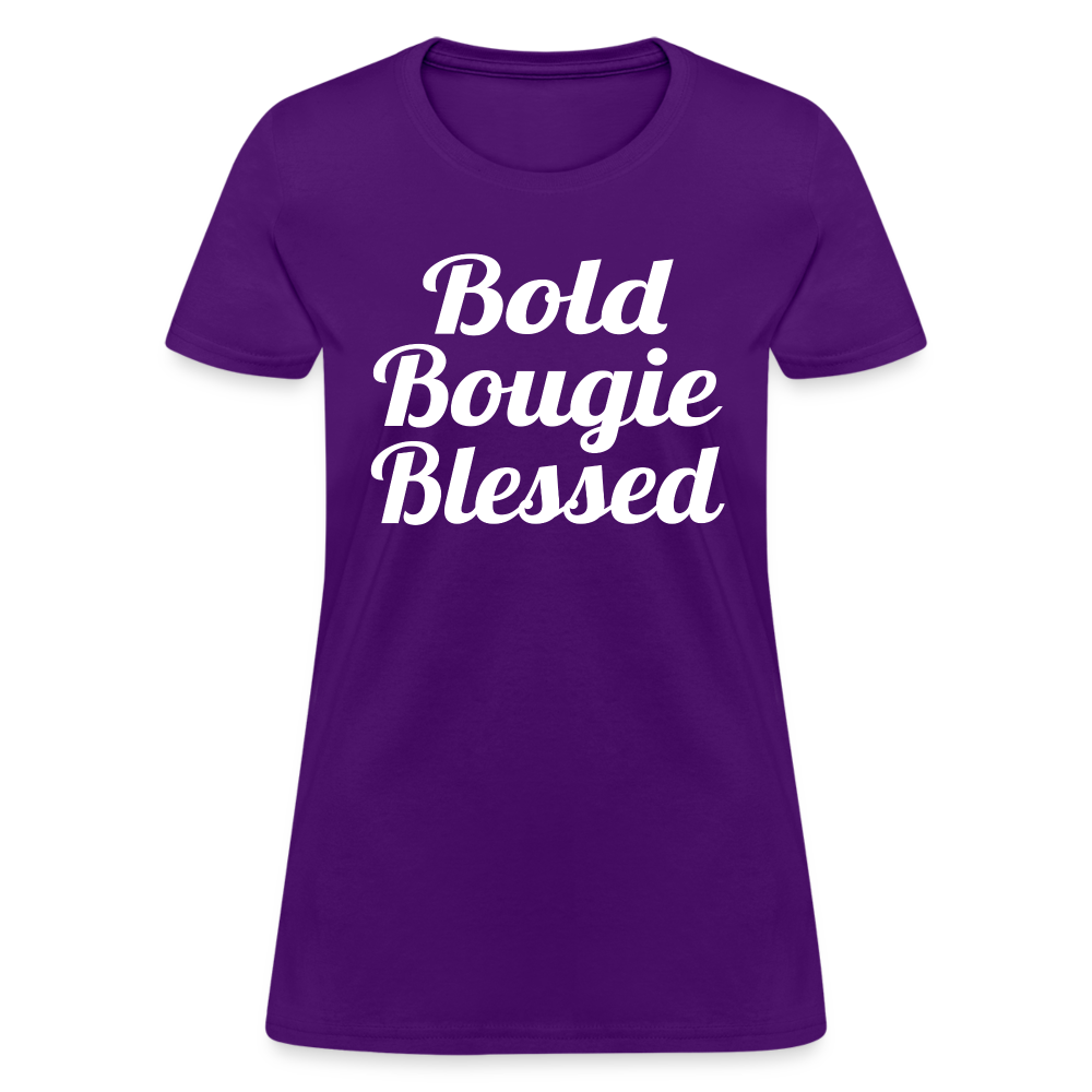 Bold Bougie & Blessed Women's T-Shirt - purple