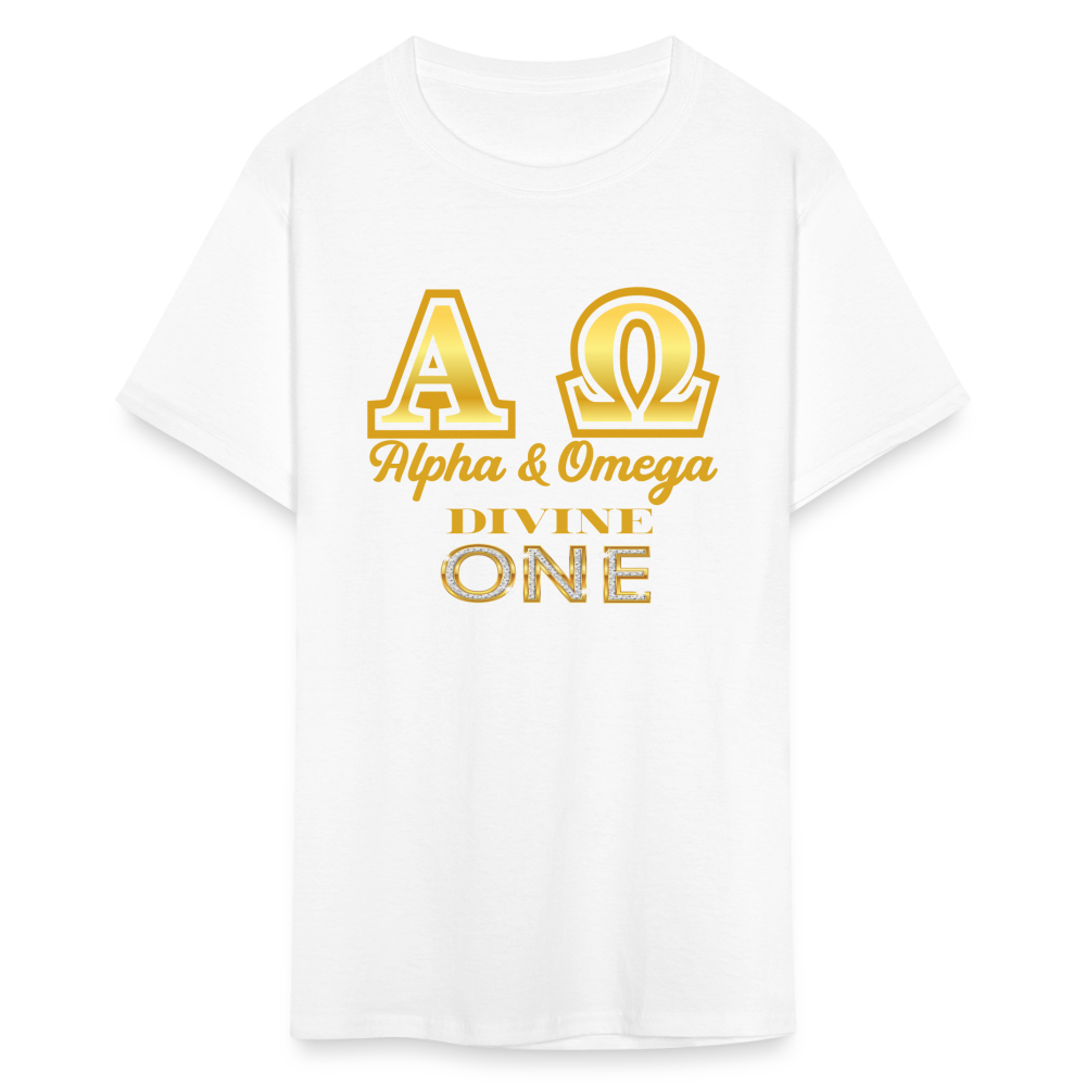 Alpha & Omega Unisex  T-Shirt - white