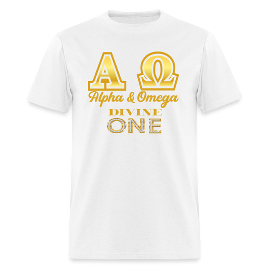 Alpha & Omega Unisex  T-Shirt - white