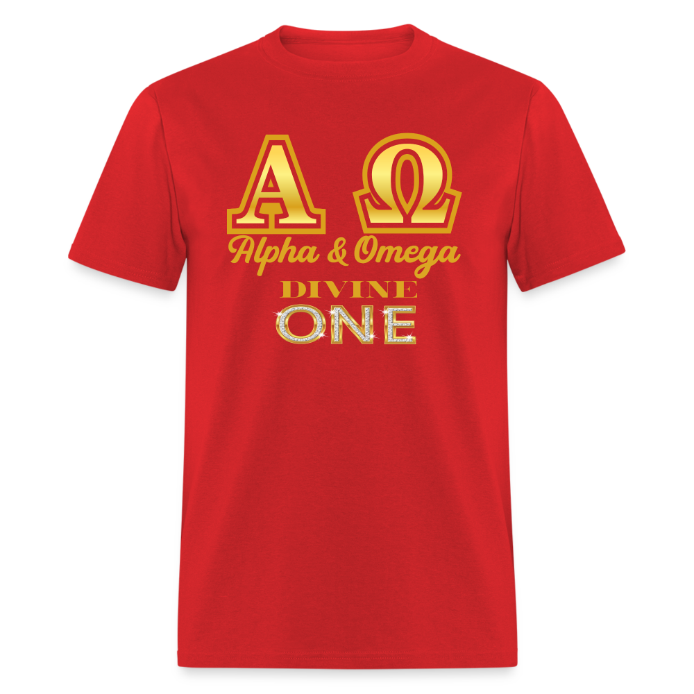 Alpha & Omega Unisex  T-Shirt - red