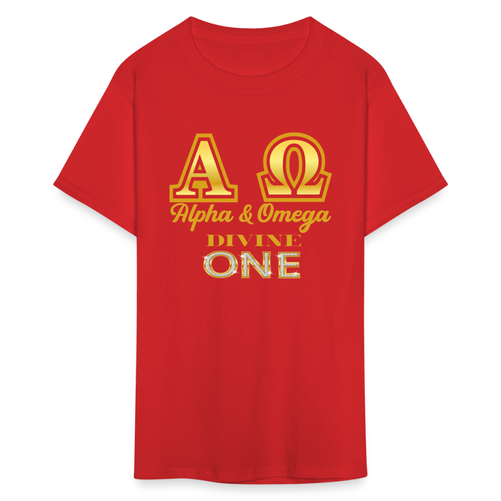 Alpha & Omega Unisex  T-Shirt - red