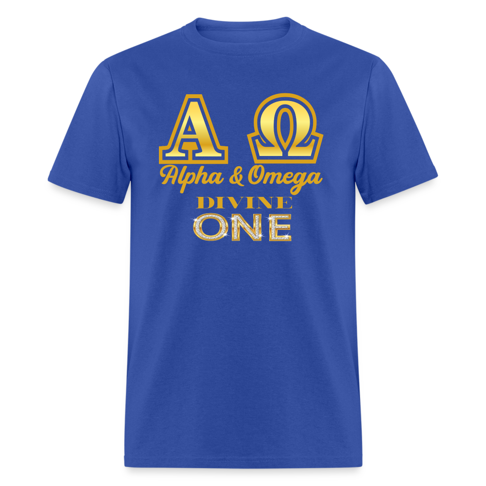 Alpha & Omega Unisex  T-Shirt - royal blue