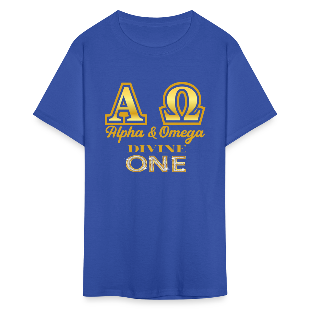 Alpha & Omega Unisex  T-Shirt - royal blue