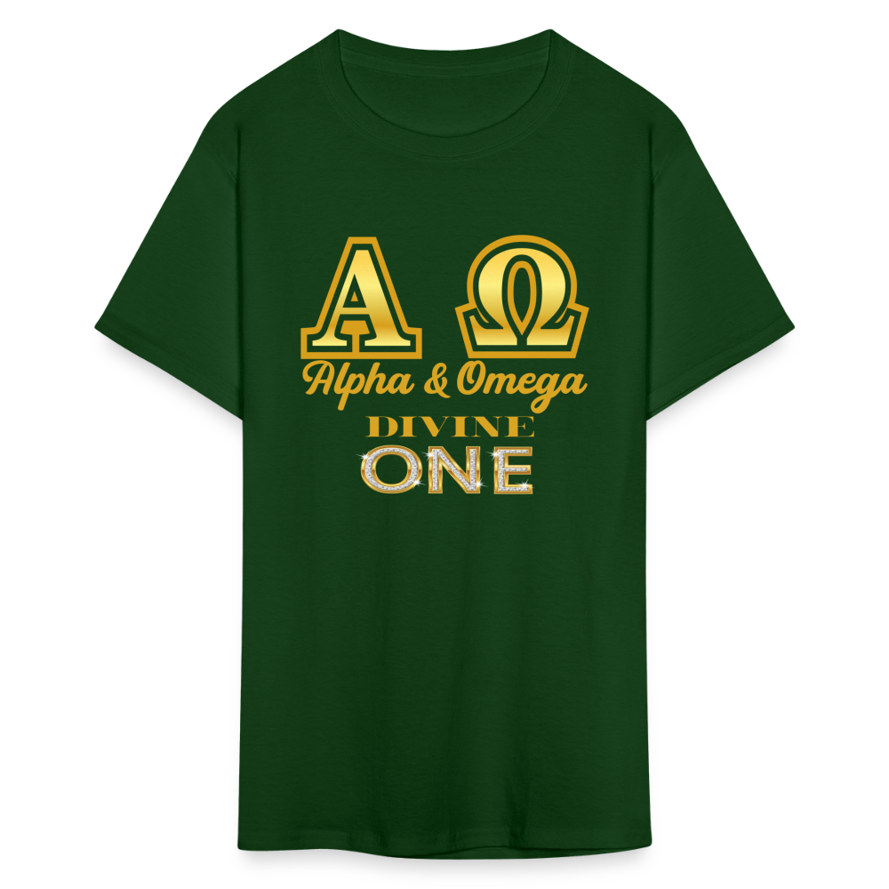 Alpha & Omega Unisex  T-Shirt - forest green