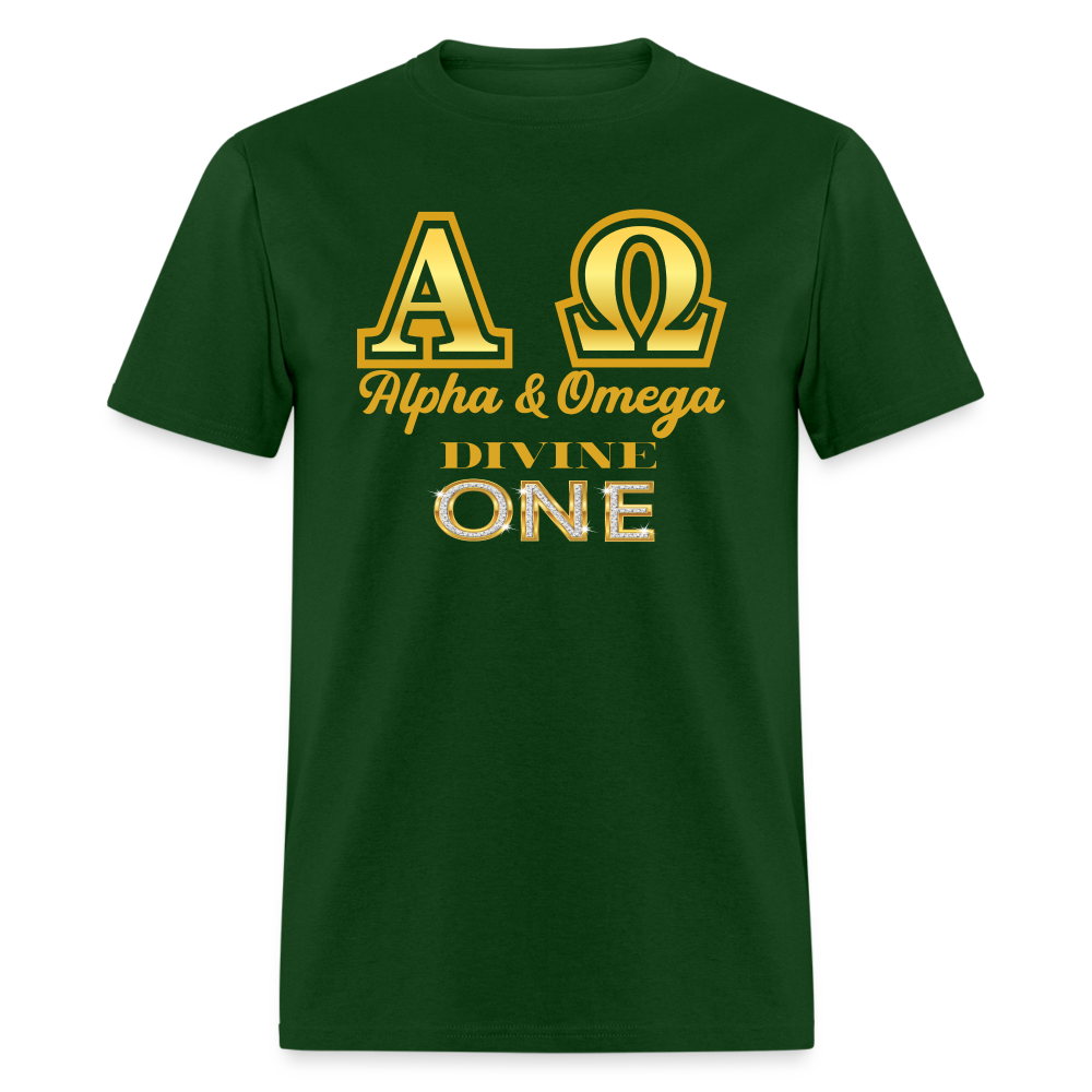 Alpha & Omega Unisex  T-Shirt - forest green