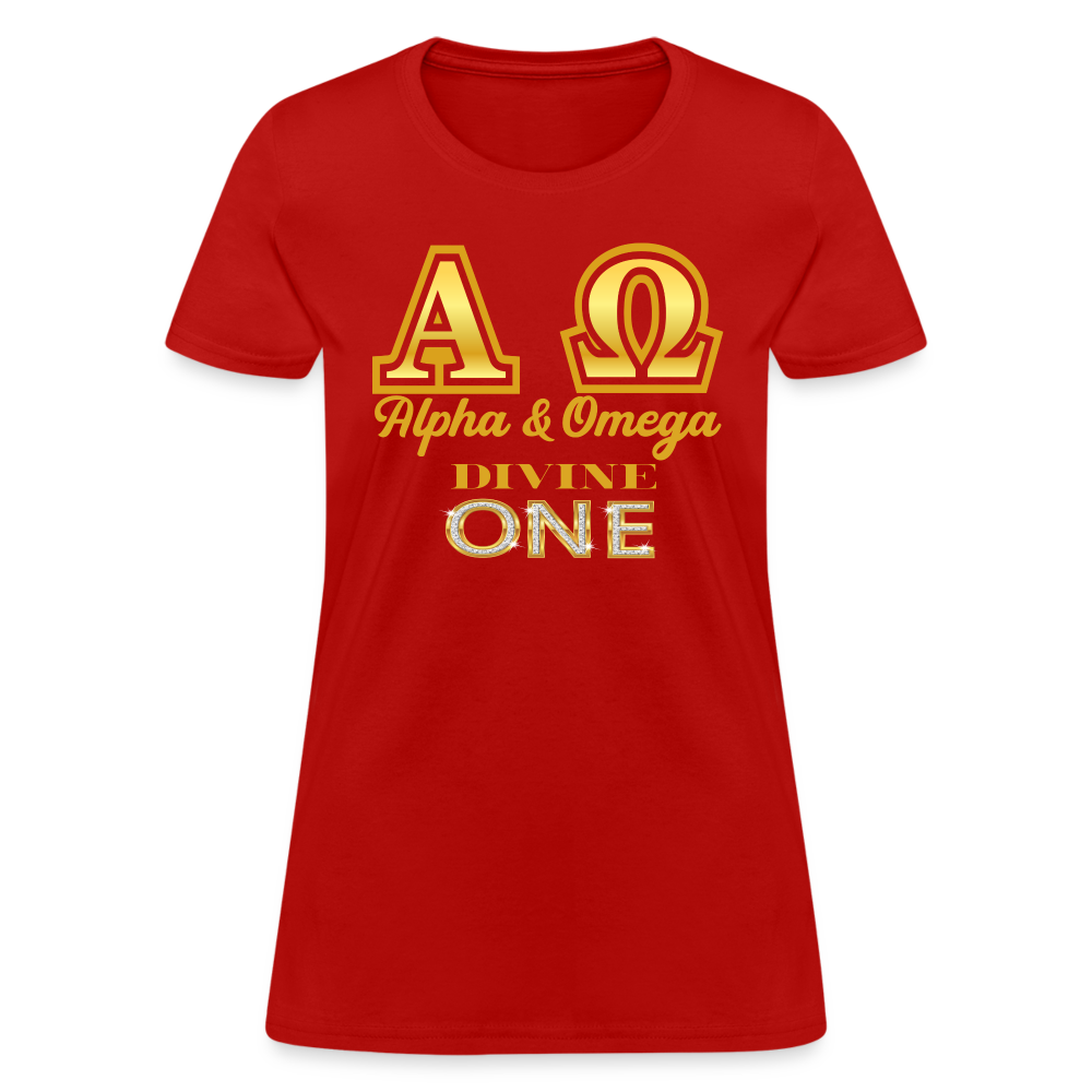Alpha & Omega Women's T-Shirt - red