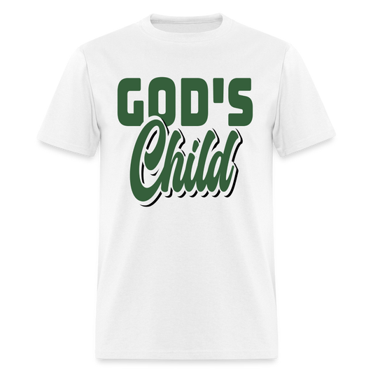 God's Child Hunter Green Unisex T-Shirt - white