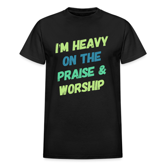 Heavy On The Praise & Worship T-Shirt - black