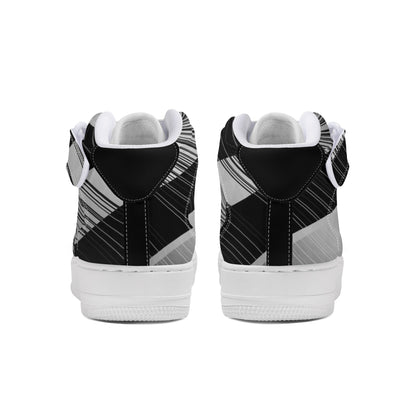 Ink Fusion Men's High Top Leather Sneakers