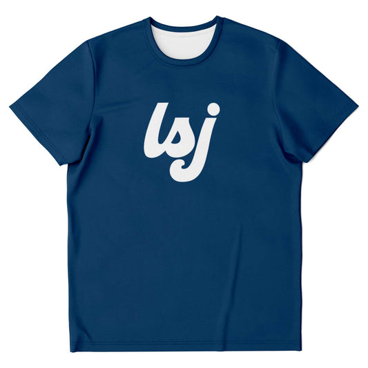 LSJ Brand (Cursive) Navy Blue T-Shirt