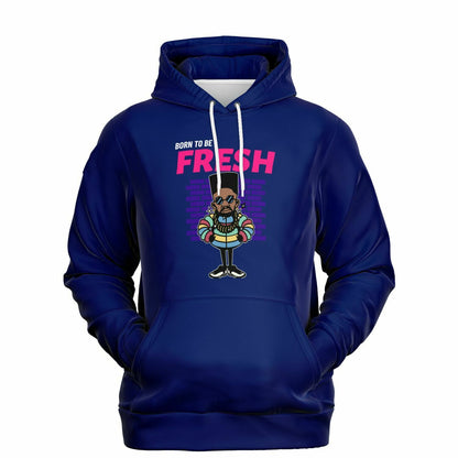 Born 2 Be Fresh Men's Navy Blue Fashion Hoodie - AOP