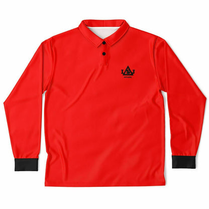 LSJ Red Long Sleeve Polo