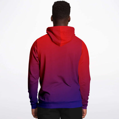 Red Blue Ombre Hoodie