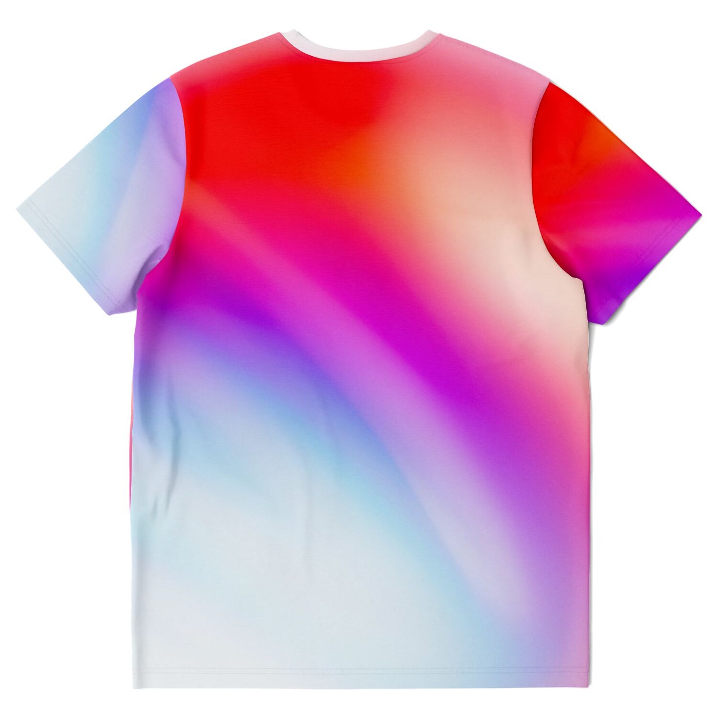 Red Blue Pink Gradient AOP Shirt