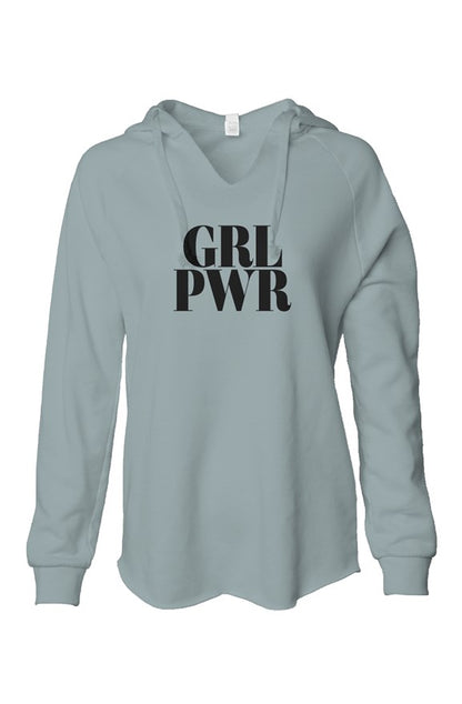 Girl Power Womens Lightweight Hooded Sweatshirt