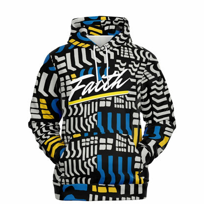 Faith Retro Multicolor Fashion Hoodie - AOP
