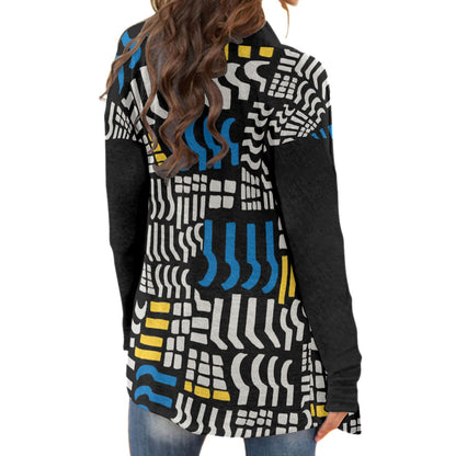 The Lilian All-Over Print Women's Cardigan With Long Sleeve