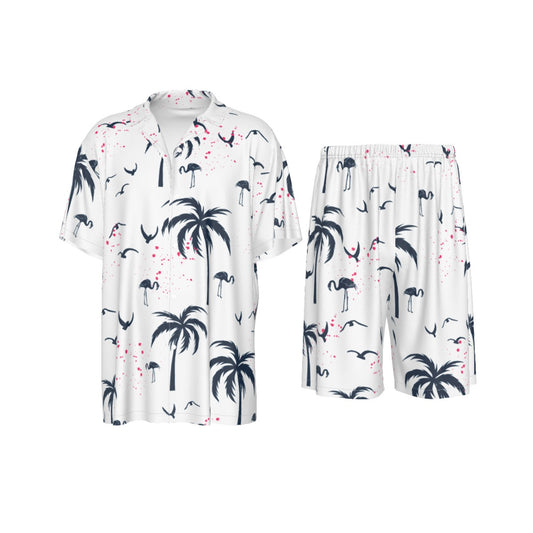 Island Breeze Men's Imitation Silk Shirt Suit
