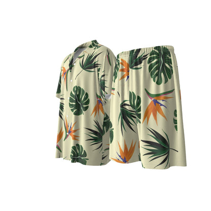 Aloha Vibes Men's Imitation Silk Shirt Suit