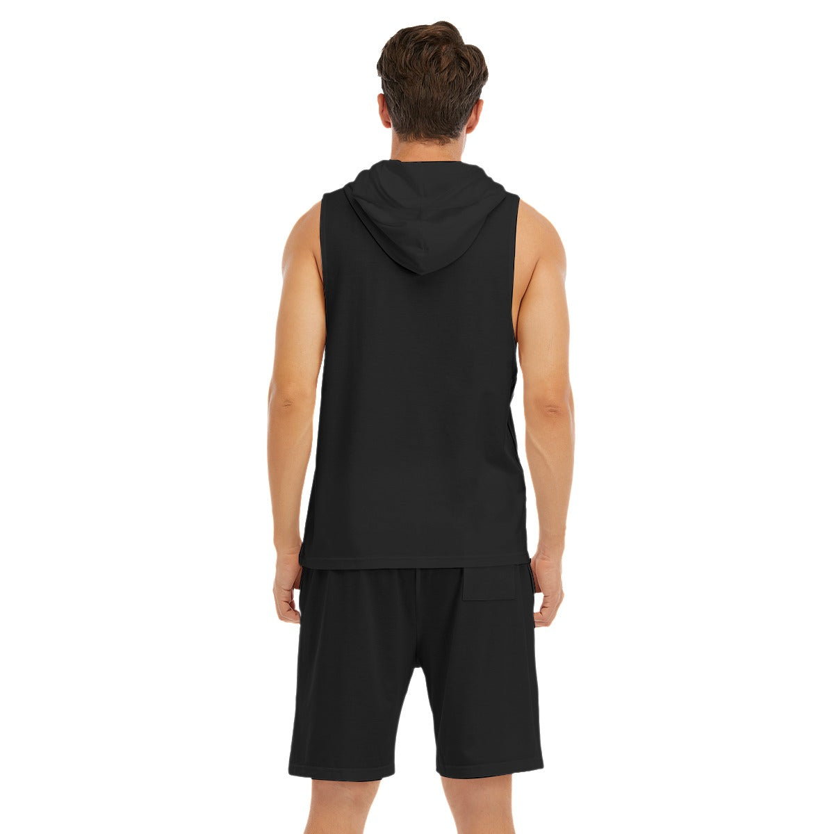 Obviously Onyx Men's Sleeveless Hoodie And Shorts Set