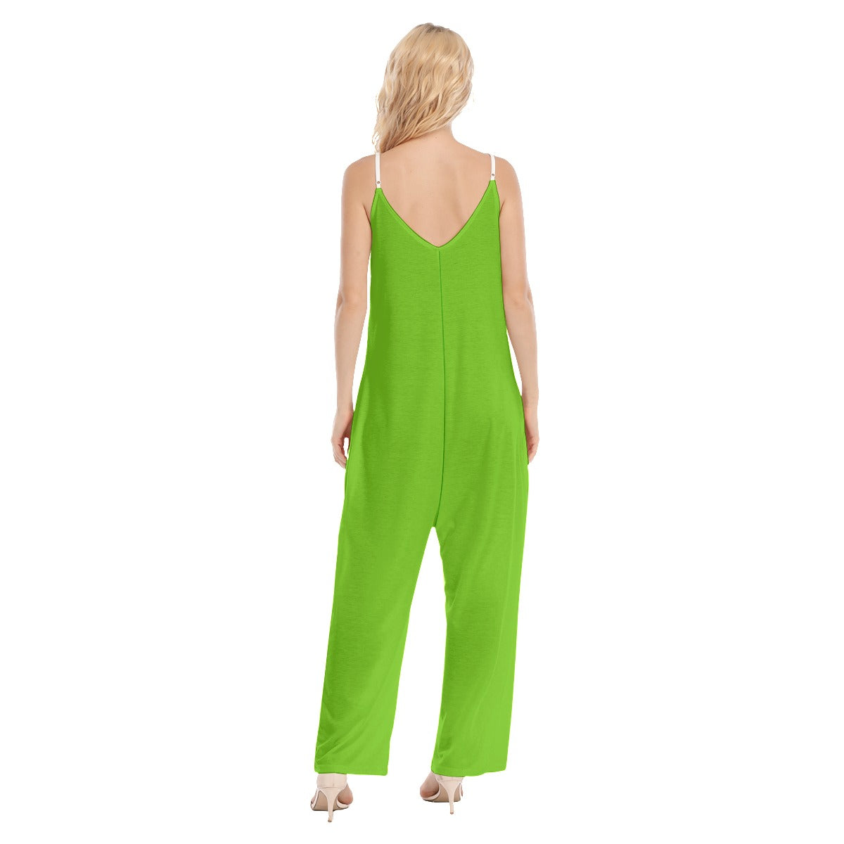 Women's Loose Cami Jumpsuit - Green
